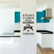 Adesivi murali per la cucina - Adesivo decorativo Kitchen closed - ambiance-sticker.com