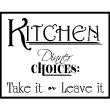 Adesivi murali per la cucina - Adesivo decorativo Kitchen, dinner choices - ambiance-sticker.com