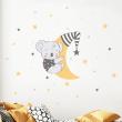 Adesivi murali nomi - Adesivo koala sulla luna + 100  stelle - ambiance-sticker.com
