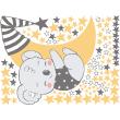 Adesivi murali nomi - Adesivo koala sulla luna + 100  stelle - ambiance-sticker.com