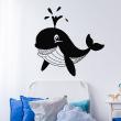 Adesivi murali Animali - Adesivo sorridente balena - ambiance-sticker.com