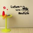Adesivi con frasi - Adesivo murali Lachen ist beste - ambiance-sticker.com