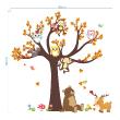 Adesivi murali per bambini - Adesivi L'albero coi gufi ed animali della foresta - ambiance-sticker.com