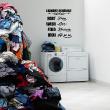 Adesivi con frasi - Adesivo  Laundry schedule - ambiance-sticker.com