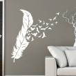 Adesivi murali design - Adesivo Gli uccelli e le loro piume - ambiance-sticker.com
