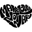 Adesivi Amore - Adesivo murali Make love not war II - ambiance-sticker.com