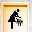 Adesivi di porte - Adesivo di porta Mamma e bambino - ambiance-sticker.com