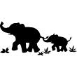Adesivi murali Animali - Adesivo Elefante Walking - ambiance-sticker.com
