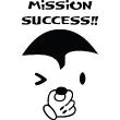 Adesivi de pareti per WC - Adesivo Mission success - ambiance-sticker.com