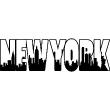 Adesivi murali urbani - Adesivo New York lettera cornice - ambiance-sticker.com