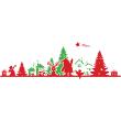 Adesivi murali Natale - Adesivo Natale fregio natalizio rosso e verde - ambiance-sticker.com