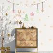 Adesivi murali natura - Adesivo Natale origami ghirlanda di Natale - ambiance-sticker.com