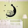 Adesivi murali per bambini - Adesivi Teddy ha fatto il sonno con la luna - ambiance-sticker.com