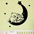 Adesivi murali per bambini - Adesivi Teddy ha fatto il sonno con la luna - ambiance-sticker.com