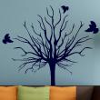 Adesivi murali Animali - Adesivo uccelli su un albero senza foglie - ambiance-sticker.com