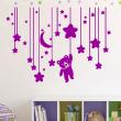 Adesivi murali per bambini - Adesivo  orso nel cielo stellato - ambiance-sticker.com