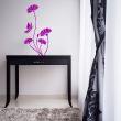 Adesivi murali Animali - Adesivo farfalla elegante e fiori - ambiance-sticker.com