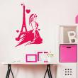 Adesivi murali zen - Adesivo Parigi e l'amante - ambiance-sticker.com