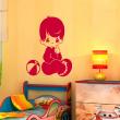 Adesivi murali per bambini - Adesivi Piccola seduta del bambino e la palla - ambiance-sticker.com