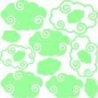 Adesivi fosforescente - Adesivo murali Soffici nuvole - ambiance-sticker.com