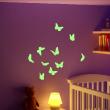 Adesivi fosforescente - Adesivo murali farfalle - ambiance-sticker.com
