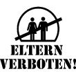 Adesivi porta Eltern verboten! - ambiance-sticker.com