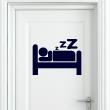 Adesivi camera da letto - Adesivo murali Segno sonno - ambiance-sticker.com