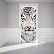 Adesivi di porte -Adesivo di porta tigre bianca - ambiance-sticker.com