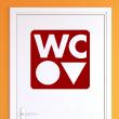 Adesivi di porte - Adesivo di porta Disegno wc - ambiance-sticker.com