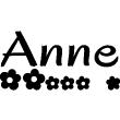 Adesivi murali nomi - Adesivi con i fiori - ambiance-sticker.com