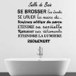 Adesivi de pareti per bagno - Adesivo Règlement salle de bain - ambiance-sticker.com