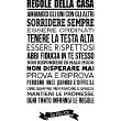 Adesivi con frasi - Adesivo murali LES REGLES DE LA MAISON... - ambiance-sticker.com