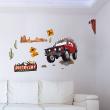 Adesivi murali per bambini -Adhesivo viaje por Jeep en Australia - ambiance-sticker.com