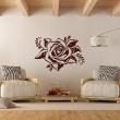 Adesivi murali fiori - Adesivo rosa capriccioso - ambiance-sticker.com