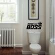 Adesivi de pareti per WC - Adesivo Siège du boss - ambiance-sticker.com