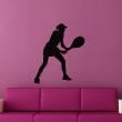 Adesivi murali di fugure umane - Adesivo Silhouette di un giocatore di tennis - ambiance-sticker.com