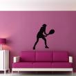 Adesivi murali di fugure umane - Adesivo Silhouette di un giocatore di tennis - ambiance-sticker.com
