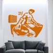 Adesivi murali musica - Adesivo figura DJ musculoso - ambiance-sticker.com