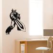 Adesivi murali di fugure umane - Adesivo Silhouette guerriero con lo scudo, la spada - ambiance-sticker.com