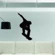 Adesivi murali di fugure umane - Adesivo Giocatore Silhouette Skateboard - ambiance-sticker.com