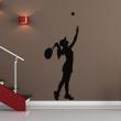 Adesivi murali di fugure umane - Adesivo Silhouette giocatore di tennis - ambiance-sticker.com