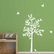 Adesivi murali Animali - Adesivo Silhouette uccelli intorno ad un albero - ambiance-sticker.com