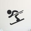 Adesivi murali di fugure umane - Adesivo sciatore in discesa - ambiance-sticker.com