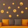 Adesivi murali per bambini - Adesivi Smileys e fiori - ambiance-sticker.com