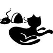 Topo e gatto - ambiance-sticker.com