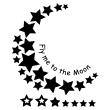 Adesivi murali Swarovski Elements - Adesivo Volare sulla luna - ambiance-sticker.com