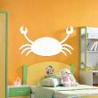 Adesivi lavagne - Adesivo murali Ardesia Silhouette granchio - ambiance-sticker.com