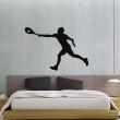 Adesivi murali di fugure umane - Adesivo Giocatore di tennis in piena corsa - ambiance-sticker.com