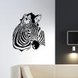 Adesivi murali Animali - Adesivo Testa di zebra - ambiance-sticker.com