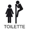 Adesivi de pareti per WC - Adesivo Adesivo Toilette - ragazzo curioso - ambiance-sticker.com
